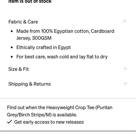 Kotn woman’s heavy weight cropped T - Picture 10 of 10